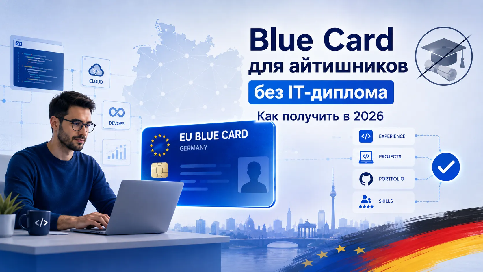 Blue Card для айтишников без IT-диплома: как получить в 2026