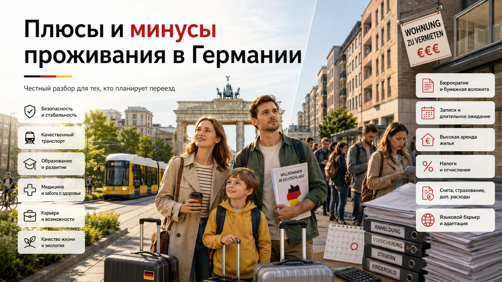 Плюсы и минусы проживания в Германии: честный разбор для тех, кто планирует переезд