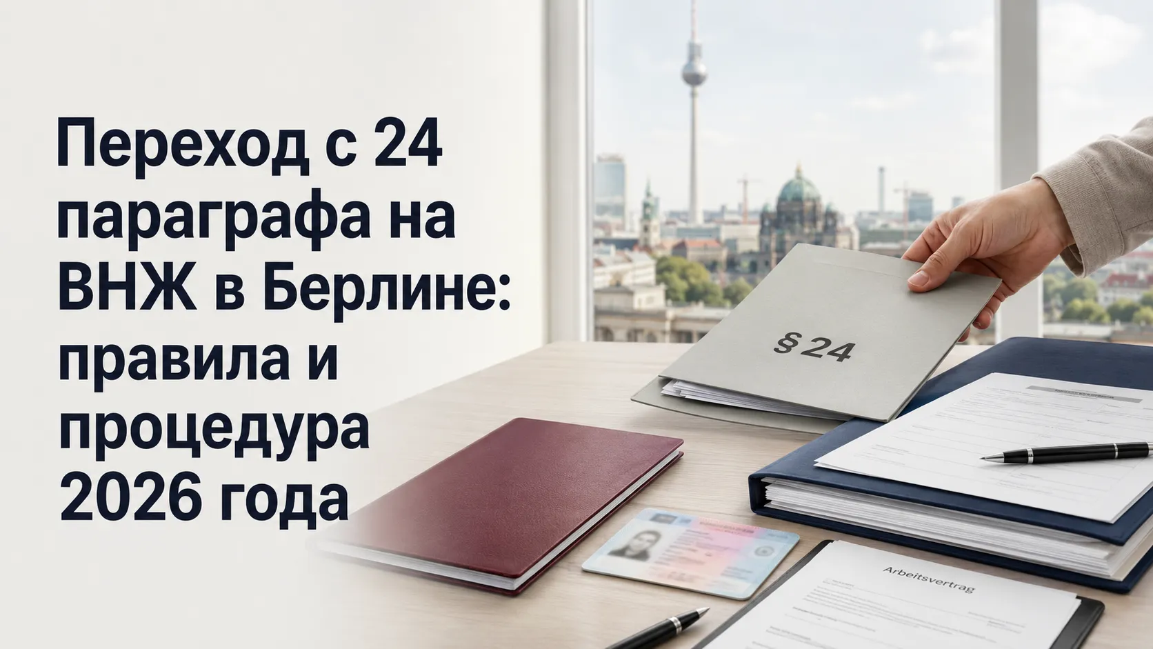 Переход с 24 параграфа на ВНЖ в Берлине: правила и процедура 2026 года