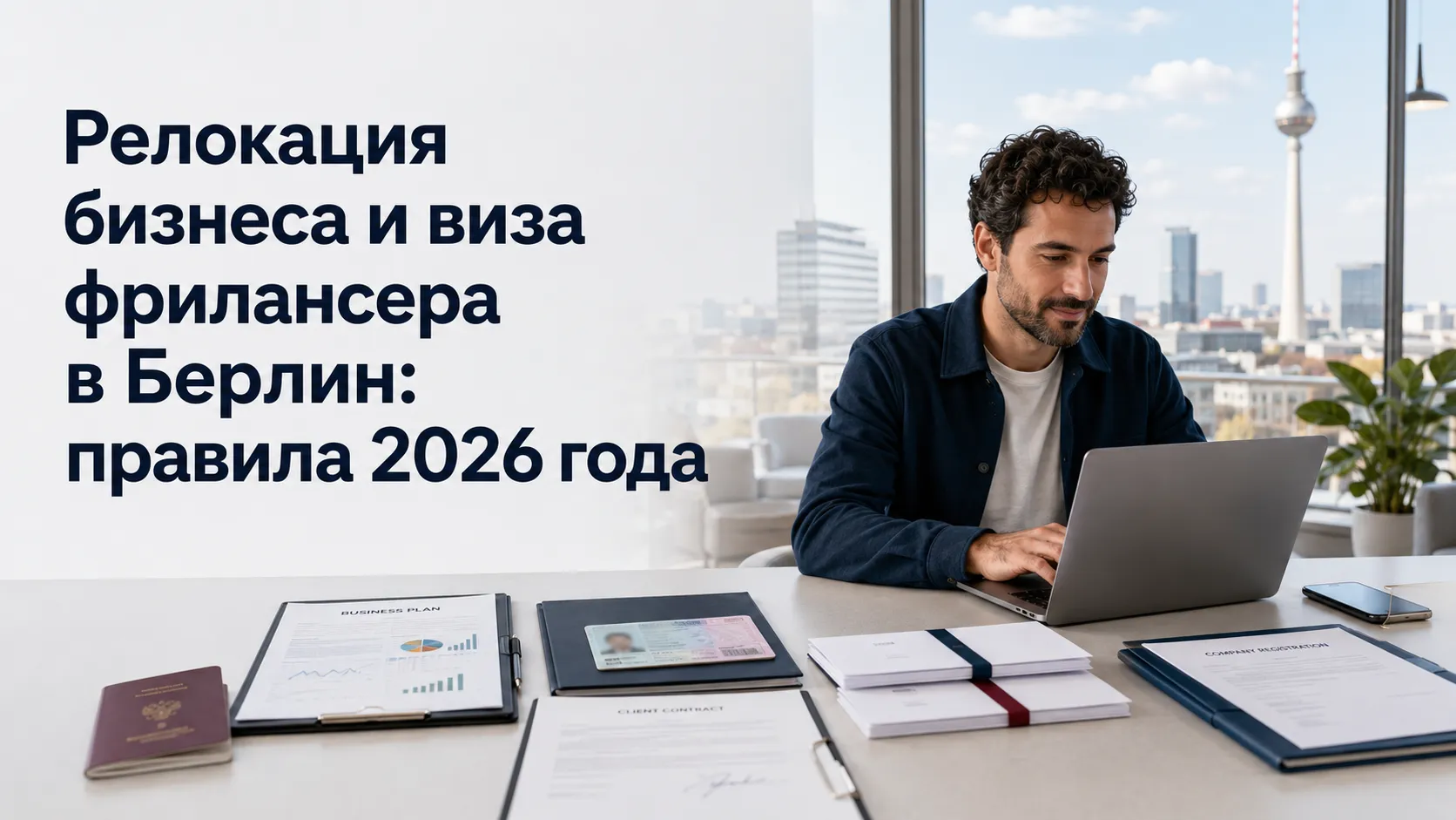 Релокация бизнеса и виза фрилансера в Берлин: правила 2026 года